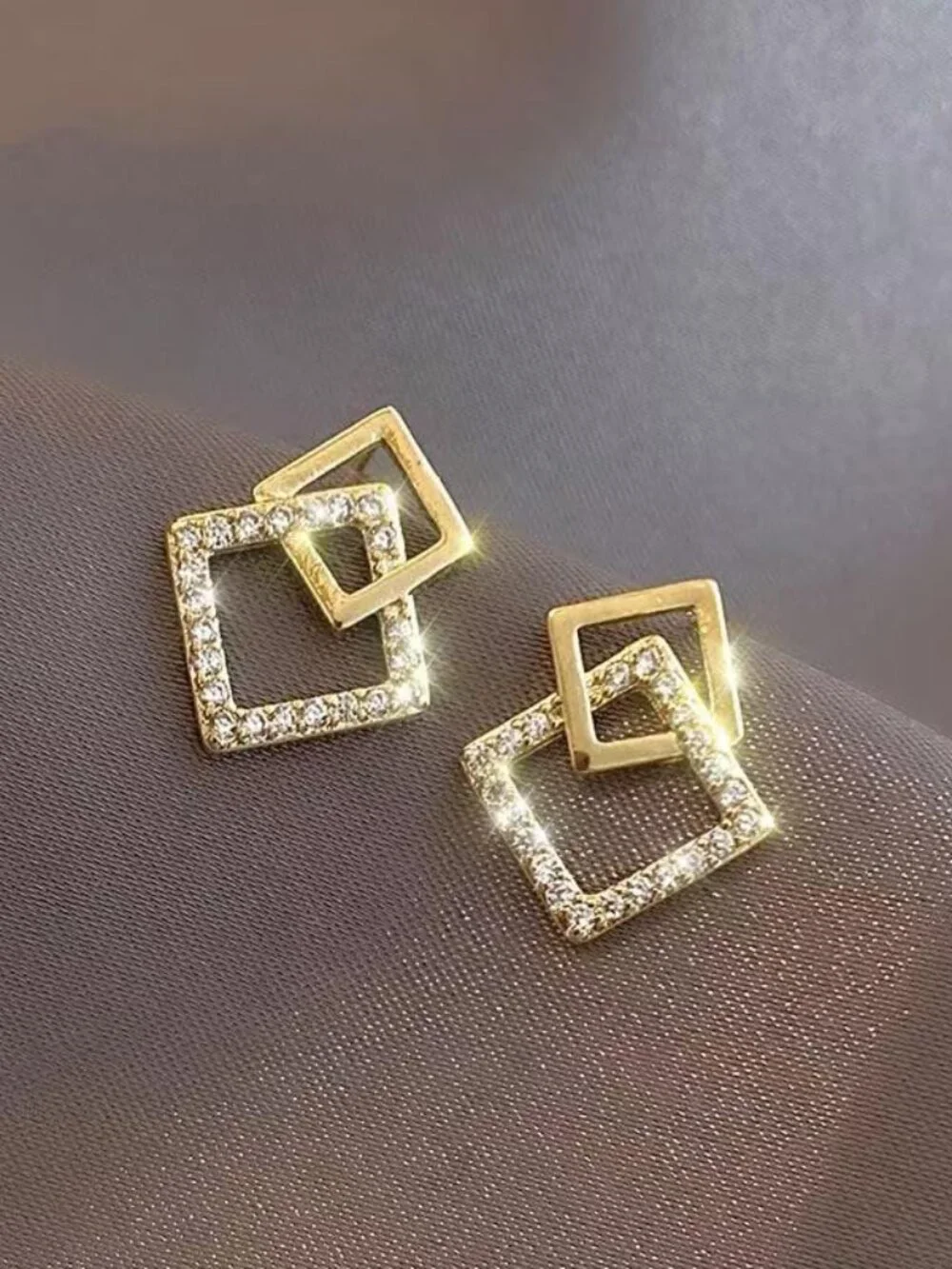 New - Gold Earrings for Women Trendy Gold Hoop Clip on Stud Pearl‎ Earrings